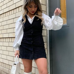 ‼️ SOLD ‼️ UO BDG corduroy pinafore mini dress - XS